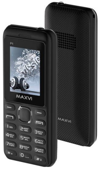 Мобильный телефон Maxvi P1 Black Black 