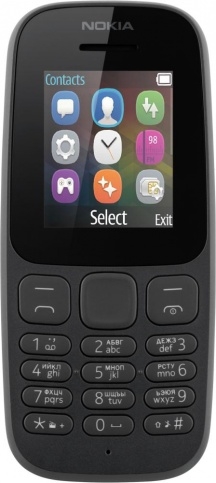 Мобильный телефон Nokia 105 TA Black 