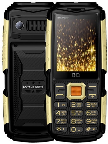 Мобильный телефон BQ BQM-2430 Tank Power Black+Gold 