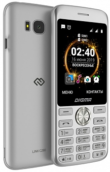 Мобильный телефон Digma Linx C280 Silver 